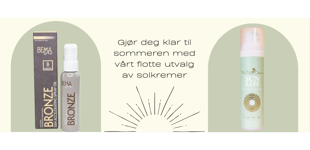 Husk solkrem nå som det er sommer!