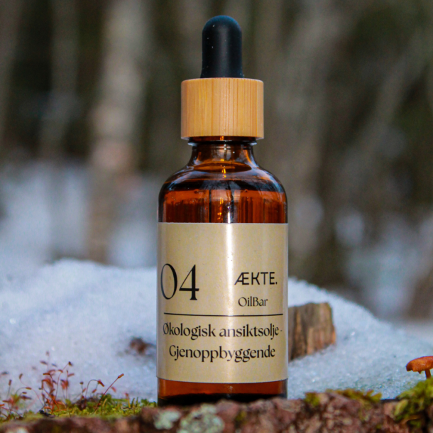 04 �kologisk Ansiktsolje - Gjenoppbyggende 