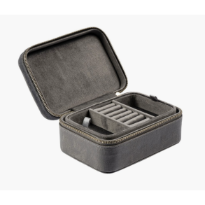 Smykkeskrin Gr� Velur Med L�s Skuff