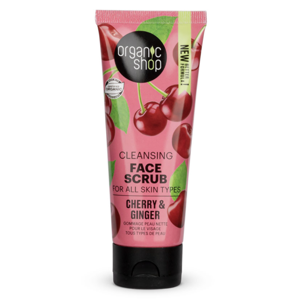 Organic Shop Face Scrub Cherry &amp; Ginger
