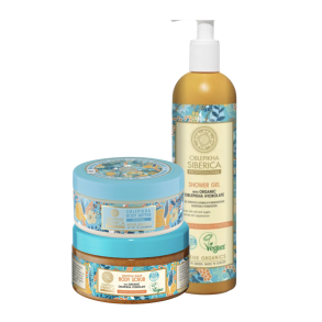 Oblepikha Kroppspleiesett  Body Butter, Scrub & Dusjspe