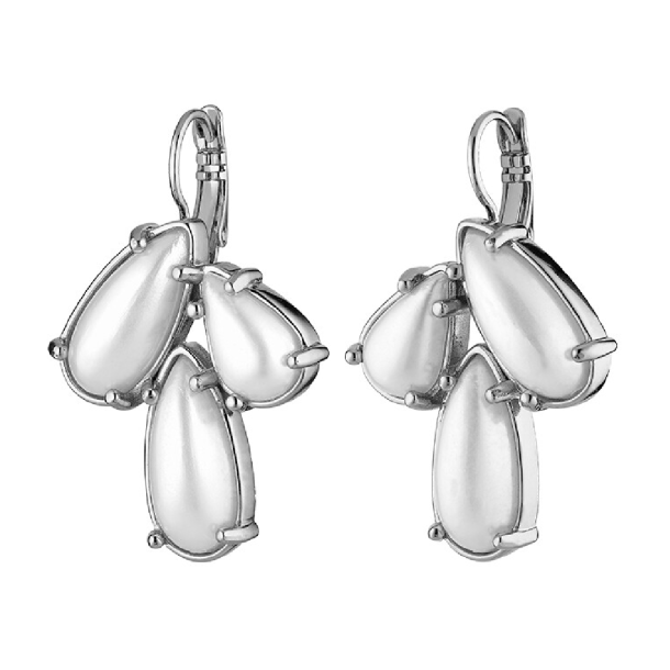 Aubin Silver White Pearl Earring