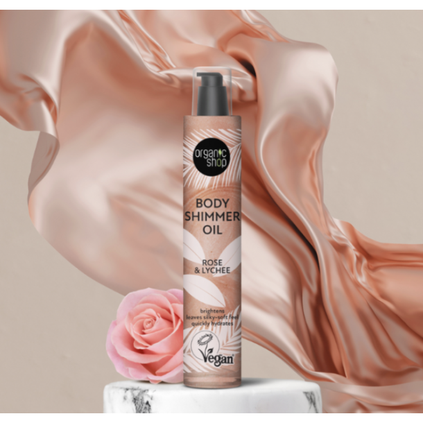 Body Shimmer Oil Rose &amp; Lychee