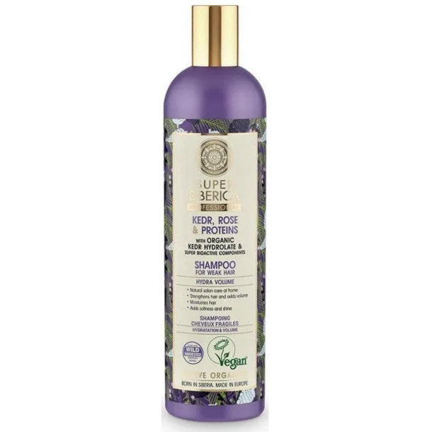 Super Siberica Shampoo Kedr Rose & Proteiner
