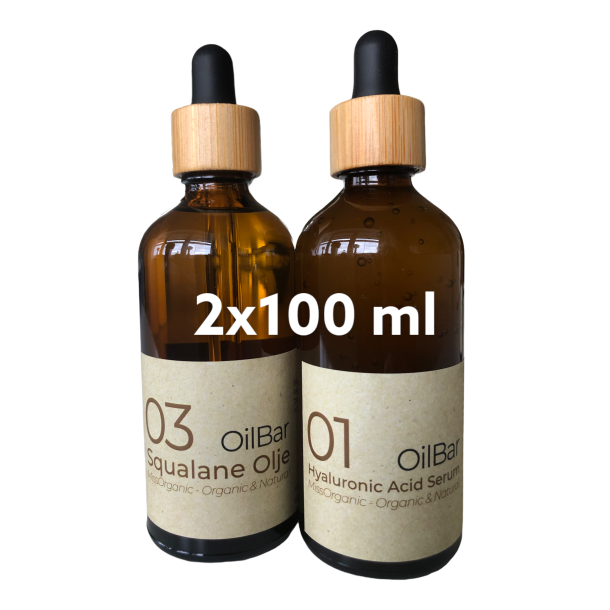 Kampanje 01 Hyaluronic Acid Serum, 03 Squalane Olje, 2 x 100 Ml